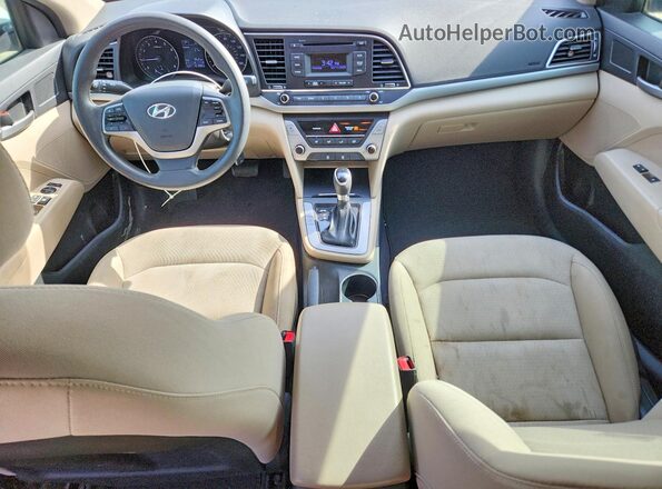 5NPD74LF1JH221521 2018 HYUNDAI ELANTRA Белый Вид панели приборов