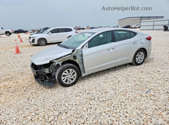 5NPD74LF1JH223883 2018 HYUNDAI ELANTRA Gray Front left