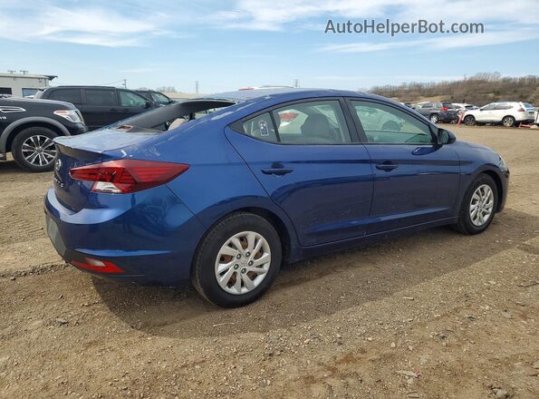 5NPD74LF1KH496324 2019 HYUNDAI ELANTRA Blue Tył prawy