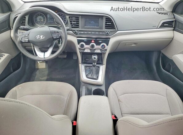 5NPD74LF1KH496324 2019 HYUNDAI ELANTRA Blue Widok deski rozdzielczej