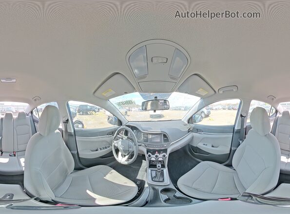 5NPD74LF1KH496324 2019 HYUNDAI ELANTRA Blue Widok naklejki z numerem VIN