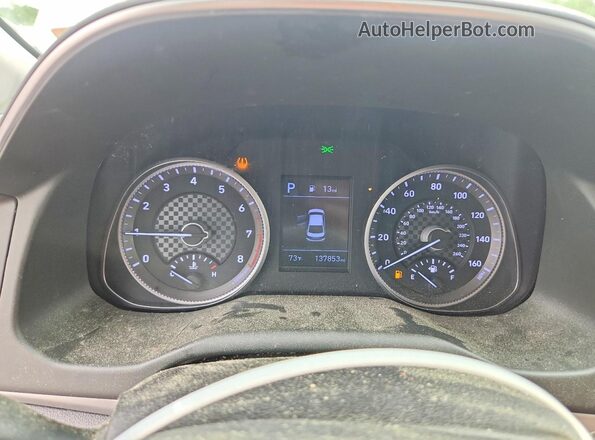 5NPD74LF1LH501524 2020 HYUNDAI ELANTRA White Vista del cuadro de instrumentos