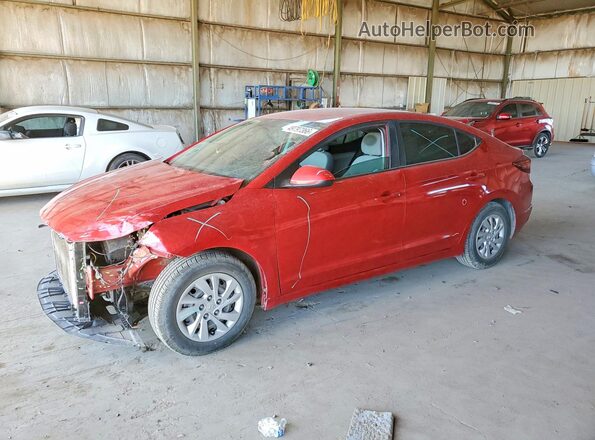 5NPD74LF1LH594593 2020 HYUNDAI ELANTRA Красный Передняя левая четверть