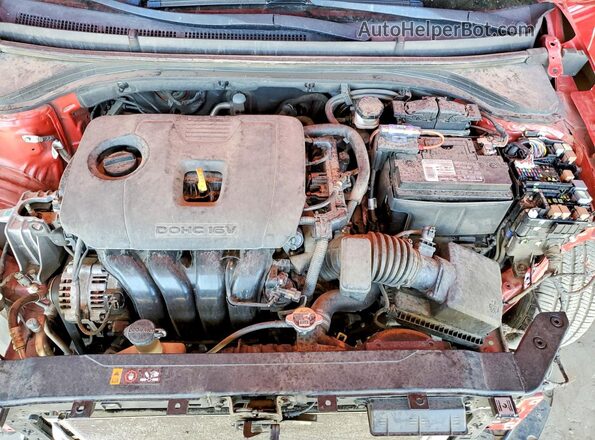 5NPD74LF1LH594593 2020 HYUNDAI ELANTRA Красный Вид задней части салона