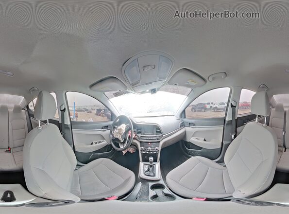 5NPD74LF1LH607469 2020 HYUNDAI ELANTRA Black Widok wnętrza 360 stopni