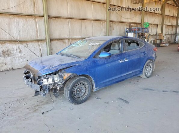 5NPD74LF2HH089542 2017 HYUNDAI ELANTRA Синий Передняя левая четверть