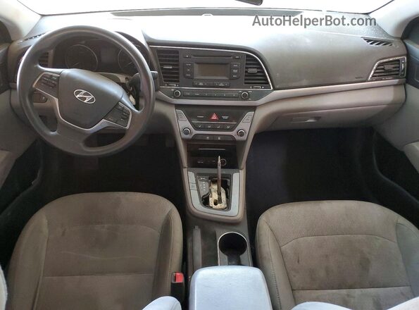 5NPD74LF2HH089542 2017 HYUNDAI ELANTRA Синий Вид панели приборов