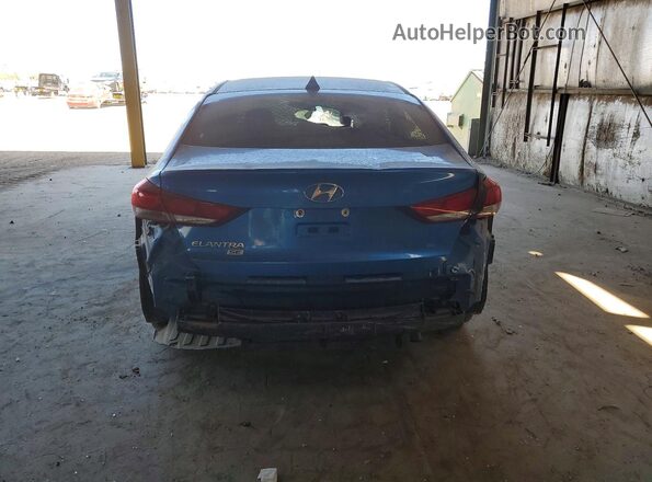 5NPD74LF2HH089542 2017 HYUNDAI ELANTRA Синий Вид сзади