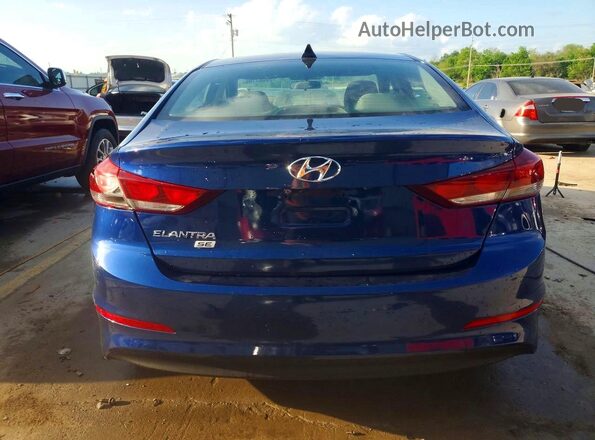 5NPD74LF2JH387157 2018 HYUNDAI ELANTRA Синий Вид сзади
