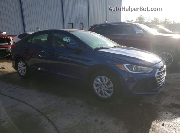 5NPD74LF2JH387157 2018 HYUNDAI ELANTRA Синий Передняя правая четверть