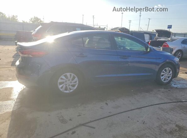 5NPD74LF2JH387157 2018 HYUNDAI ELANTRA Синий Задняя правая четверть