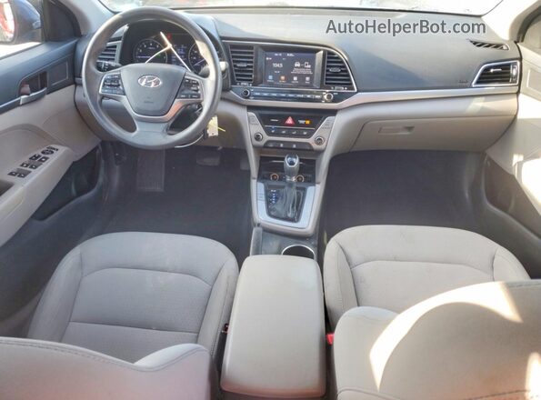 5NPD74LF2JH387157 2018 HYUNDAI ELANTRA Синий Вид панели приборов
