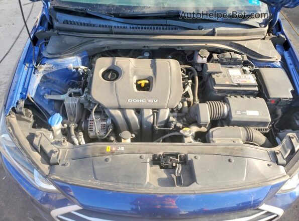 5NPD74LF2JH387157 2018 HYUNDAI ELANTRA Синий Вид задней части салона