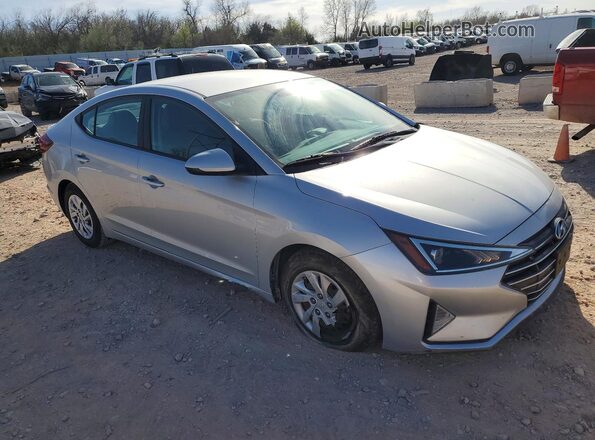 5NPD74LF2KH487602 2019 HYUNDAI ELANTRA Серебряный Передняя правая четверть