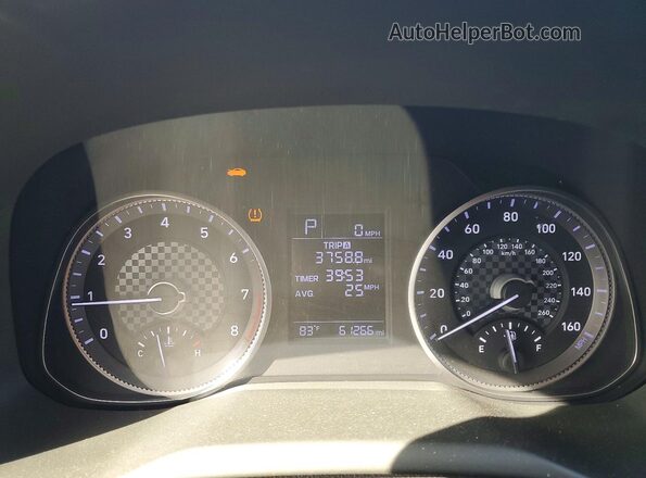 5NPD74LF2KH487602 2019 HYUNDAI ELANTRA Серебряный Вид щитка приборов