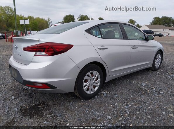5NPD74LF2KH495375 2019 HYUNDAI ELANTRA Silver Trasero derecho