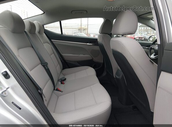 5NPD74LF2LH613653 2020 HYUNDAI ELANTRA Silver Vista de la etiqueta del VIN