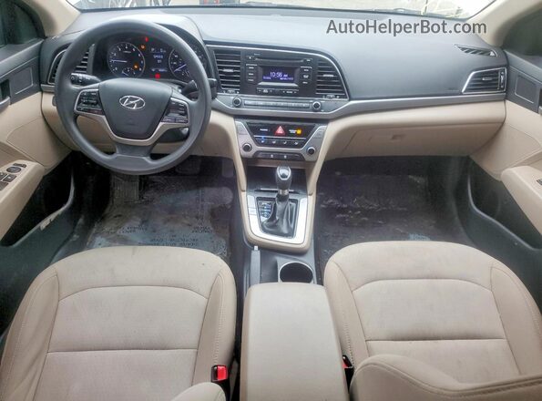 5NPD74LF3JH347329 2018 HYUNDAI ELANTRA White Вид панелі приладів