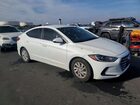 2018 Hyundai Elantra Se White vin: 5NPD74LF3JH347329