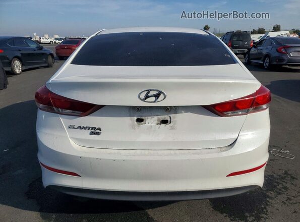 5NPD74LF3JH347329 2018 HYUNDAI ELANTRA White Вид ззаду
