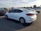 2018 Hyundai Elantra Se White vin: 5NPD74LF3JH347329
