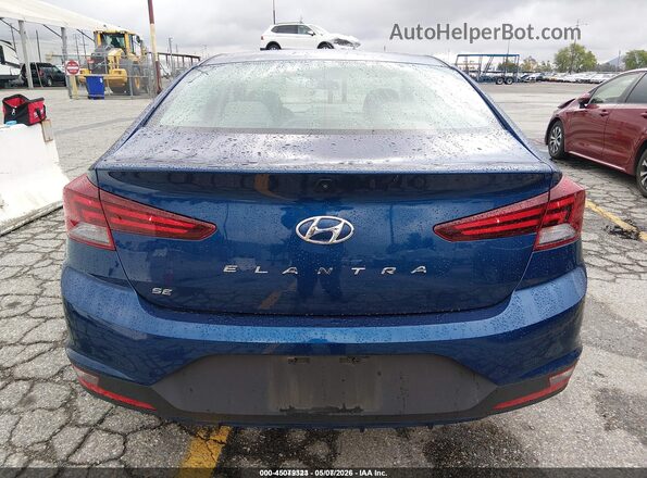 5NPD74LF3KH489407 2019 HYUNDAI ELANTRA Blue 