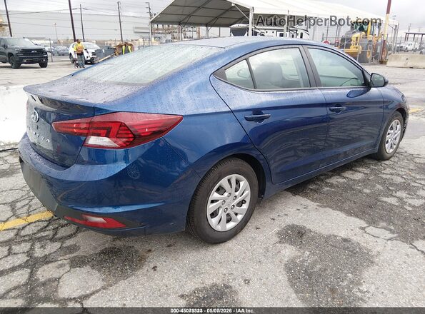 5NPD74LF3KH489407 2019 HYUNDAI ELANTRA Blue უკანა მარჯვენა