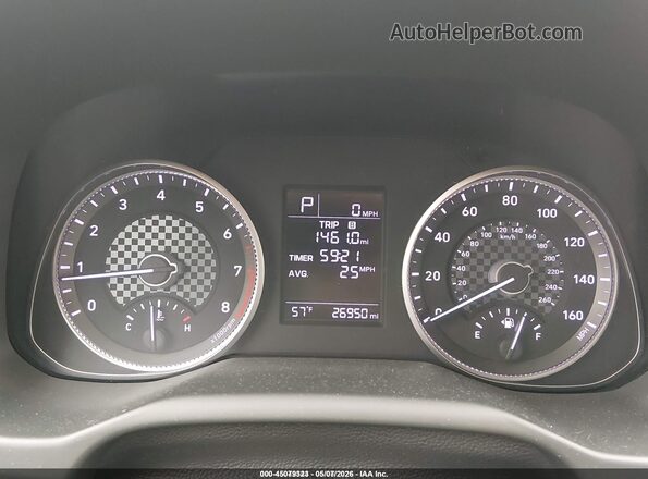 5NPD74LF3KH489407 2019 HYUNDAI ELANTRA Blue უკანა სავარძლების ხედი