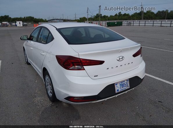 5NPD74LF3LH611149 2020 HYUNDAI ELANTRA Белый Задняя левая четверть
