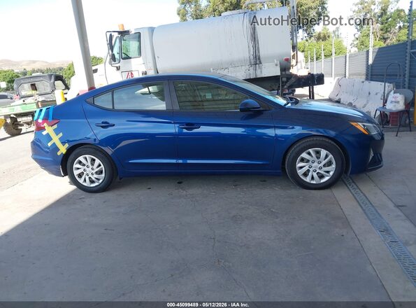 5NPD74LF3LH612687 2020 HYUNDAI ELANTRA Blue Widok wnętrza 360 stopni