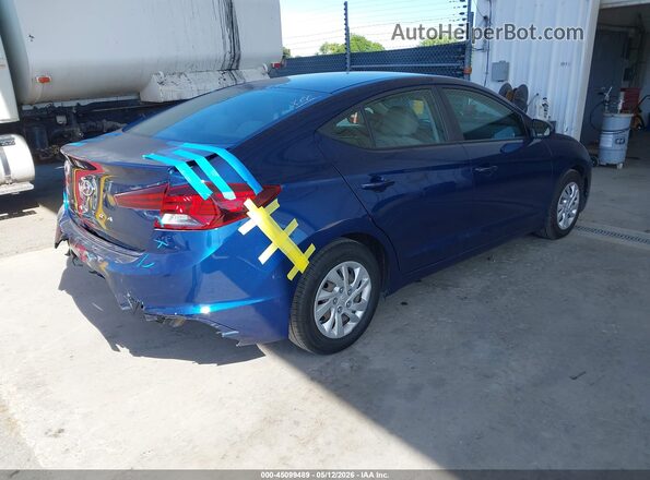 5NPD74LF3LH612687 2020 HYUNDAI ELANTRA Blue Tył prawy