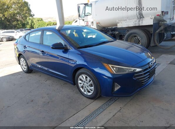 5NPD74LF3LH612687 2020 HYUNDAI ELANTRA Blue Przód prawy