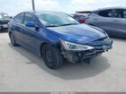 2019 Hyundai Elantra Se Синий vin: 5NPD74LF4KH482899