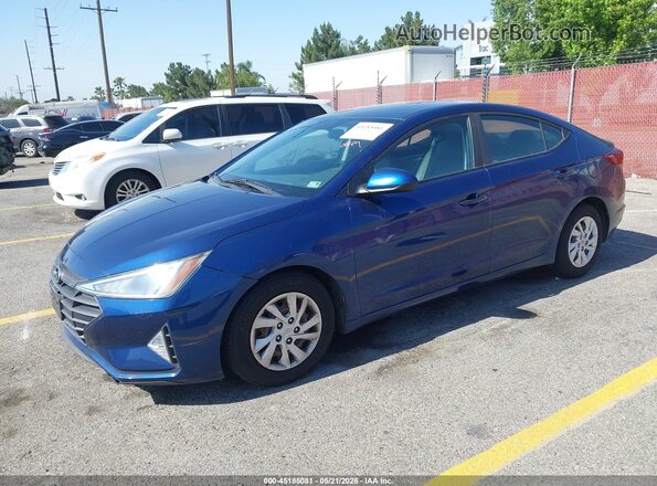 5NPD74LF4KH490503 2019 HYUNDAI ELANTRA Синий Передняя левая четверть
