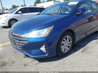 2019 Hyundai Elantra Se Синий vin: 5NPD74LF4KH490503