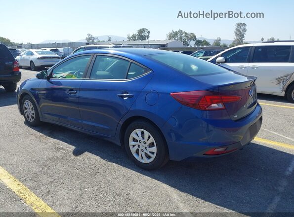5NPD74LF4KH490503 2019 HYUNDAI ELANTRA Синий Задняя левая четверть