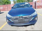 2019 Hyundai Elantra Se Синий vin: 5NPD74LF4KH490503