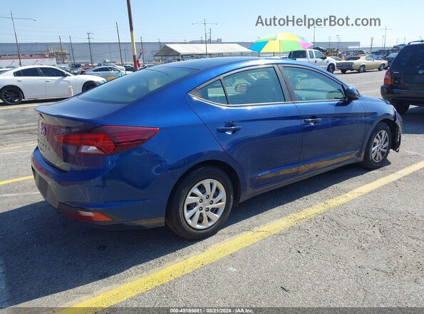 5NPD74LF4KH490503 2019 HYUNDAI ELANTRA Синий Задняя правая четверть
