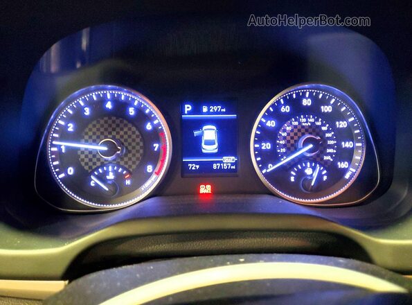 5NPD74LF4LH515255 2020 HYUNDAI ELANTRA Black Вид щитка приладів