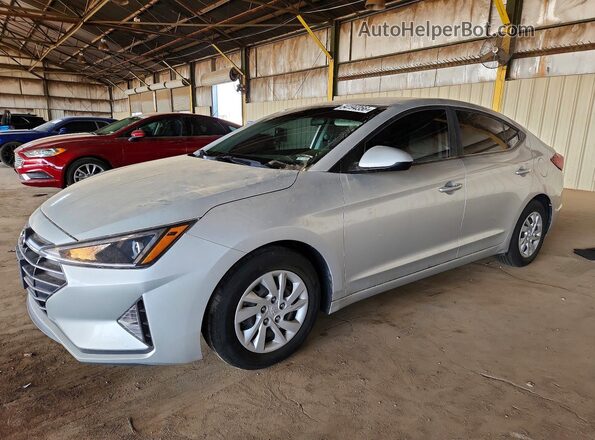 5NPD74LF5KH420234 2019 HYUNDAI ELANTRA Серебряный Передняя левая четверть