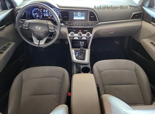 5NPD74LF5KH420234 2019 HYUNDAI ELANTRA Серебряный Вид панели приборов