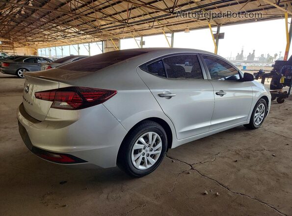 5NPD74LF5KH420234 2019 HYUNDAI ELANTRA Серебряный Задняя правая четверть