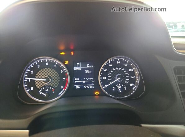 5NPD74LF5KH420234 2019 HYUNDAI ELANTRA Серебряный Вид щитка приборов