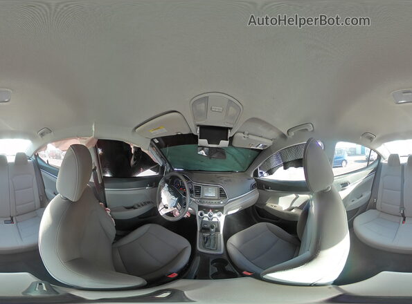 5NPD74LF6KH447474 2019 HYUNDAI ELANTRA Silver Widok naklejki z numerem VIN