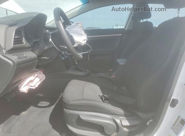 5NPD74LF6KH485724 2019 HYUNDAI ELANTRA White წინა სალონის ხედი