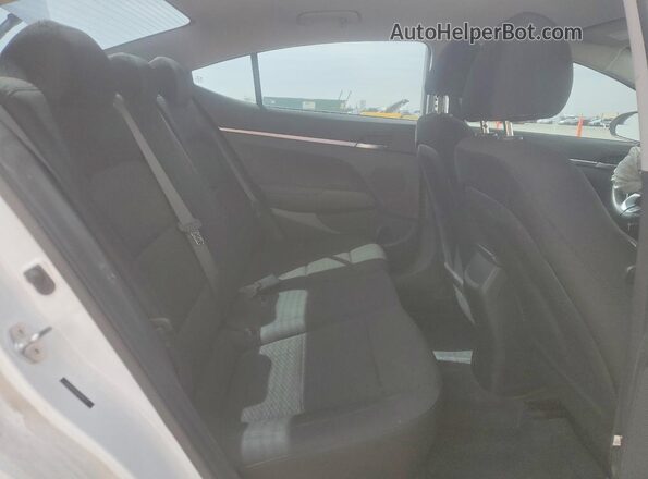 5NPD74LF6KH485724 2019 HYUNDAI ELANTRA White უკანა სავარძლების ხედი
