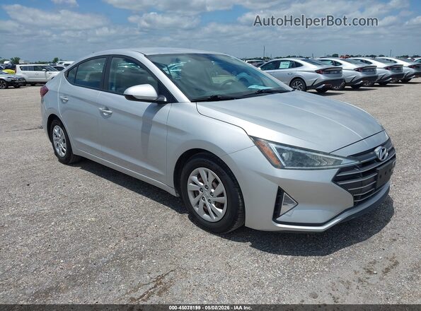 5NPD74LF6KH486730 2019 HYUNDAI ELANTRA Серебряный Передняя правая четверть