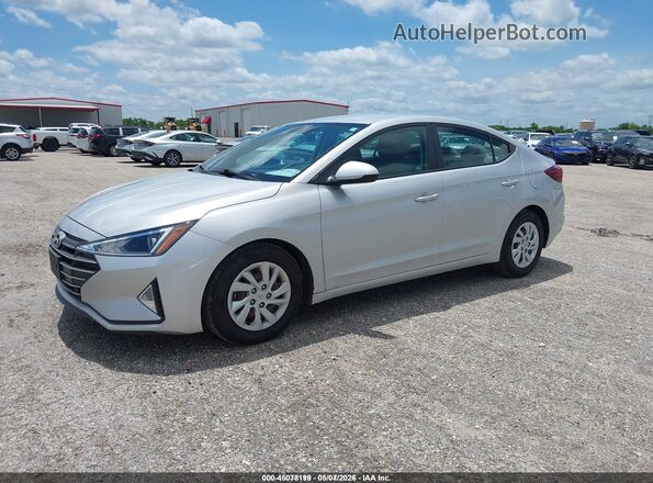 5NPD74LF6KH486730 2019 HYUNDAI ELANTRA Серебряный Передняя левая четверть