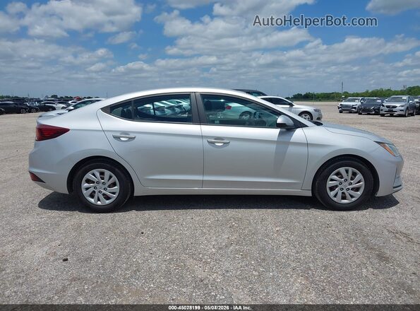 5NPD74LF6KH486730 2019 HYUNDAI ELANTRA Серебряный Вид задней части салона