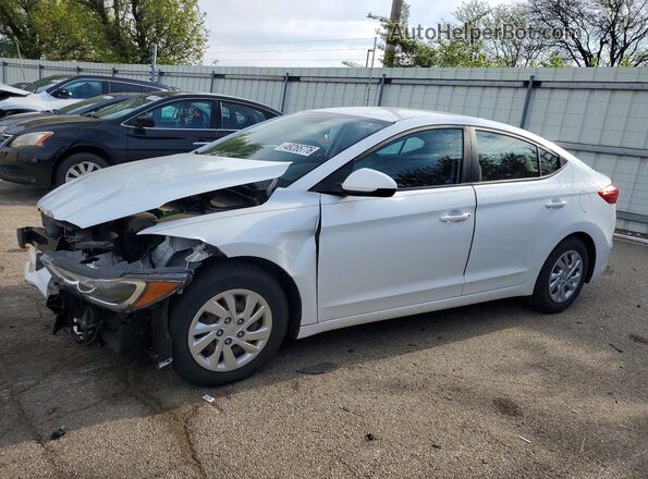 5NPD74LF7HH076494 2017 HYUNDAI ELANTRA Белый Передняя левая четверть